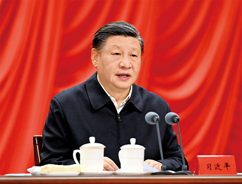 2023年2月7日，新進(jìn)中央委員會(huì)的委員、候補(bǔ)委員和省部級(jí)主要領(lǐng)導(dǎo)干部學(xué)習(xí)貫徹習(xí)近平新時(shí)代中國(guó)特色社會(huì)主義思想和黨的二十大精神研討班在中央黨校（國(guó)家行政學(xué)院）開(kāi)班。中共中央總書記、國(guó)家主席、中央軍委主席習(xí)近平在開(kāi)班式上發(fā)表重要講話。 新華社記者 李學(xué)仁/攝